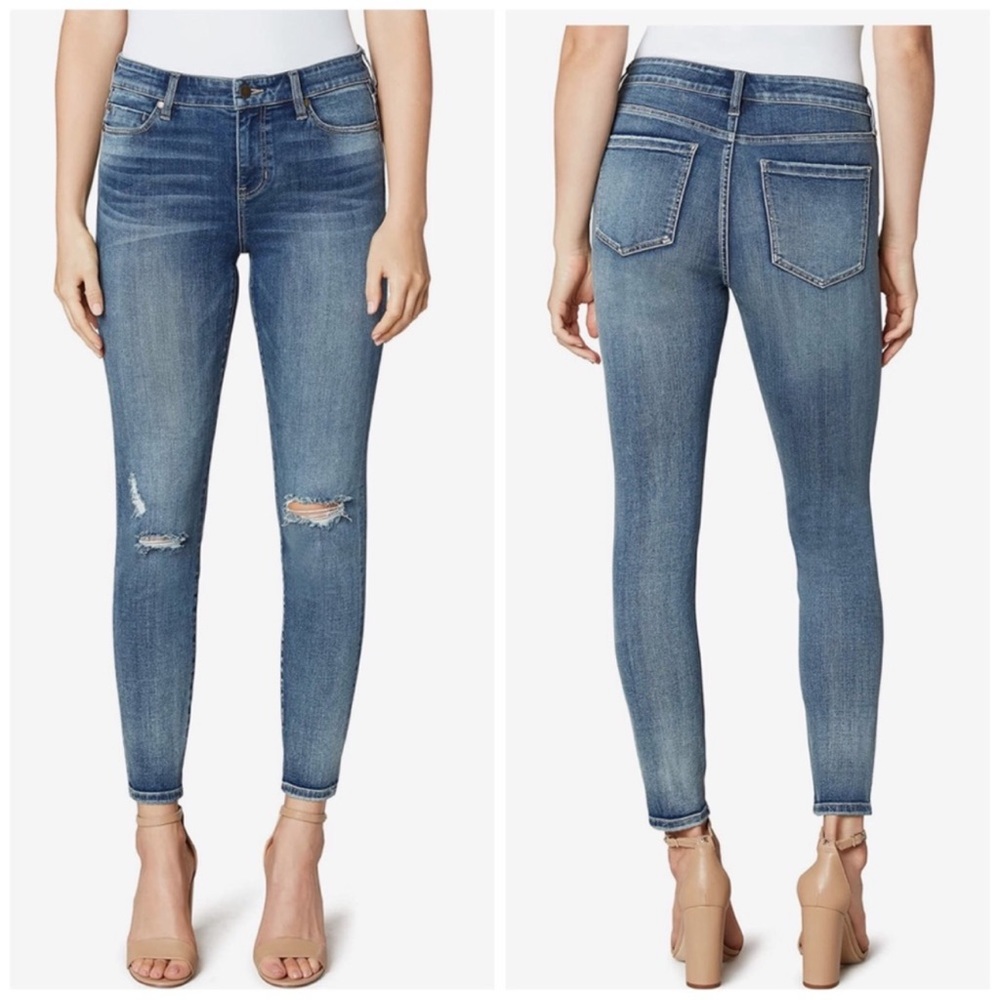 Liverpool Jeans The Ankle Skinny High Rise Stretch Denim Ellsworth Wash SZ 16/33